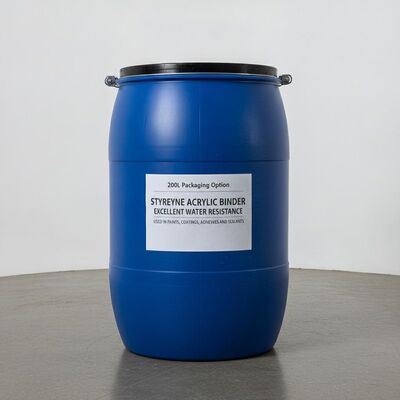 Guter Preis 200L Verpackungsoptionen Styrol-Acryl-Bindemittel Ausgezeichnete Wasserbeständigkeit in Farben, Beschichtungen, Klebstoffen und Dichtungsmitteln verwendet Online