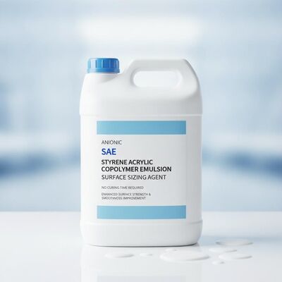 Guter Preis Anionische SAE Styrol-Acryl-Copolymer-Emulsion Oberflächengrößenmacher ohne Härtezeit zur Verbesserung der Oberflächenfestigkeit und -Glanzheit Online